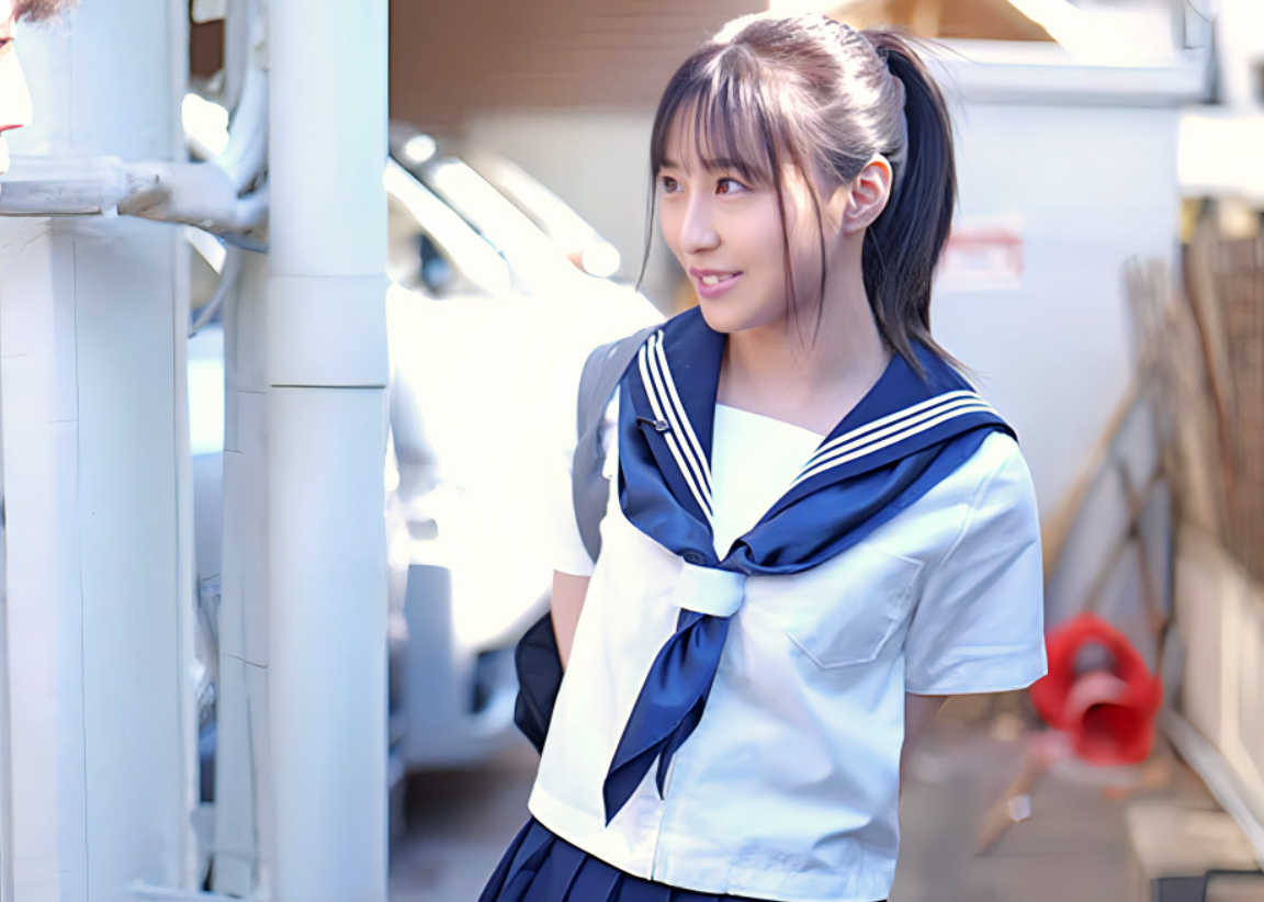 【痴漢される女子校生】「身動きできなくて触られるの…気持ちイイ…♡」登校中にチカンされるミニスカ制服の美少女JKが…