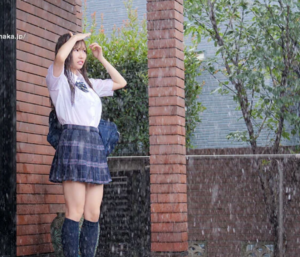 【濡れ透けレイプ】「雨に…濡れちゃった…」ミニスカ制服のスレンダーエロ美乳な美少女JKが透けブラでオトコを誘惑して…